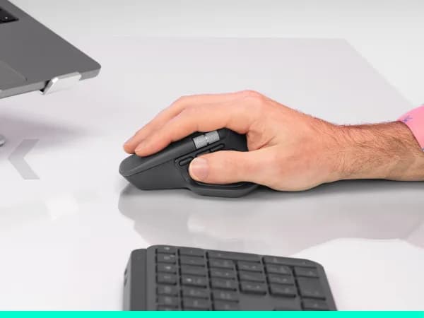 Mouse MX Master 4 - 8K DPI MagSpeed Scrolling Logi Bolt Receiver, Bluetooth Graphite "910-007617" — miniatură