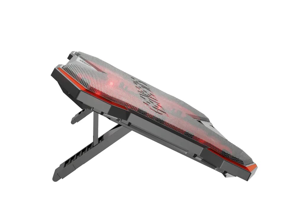 Stand/Cooler notebook GENESIS Oxid 260, pana la 17 inch, 4 ventilatoare, Negru — miniatură
