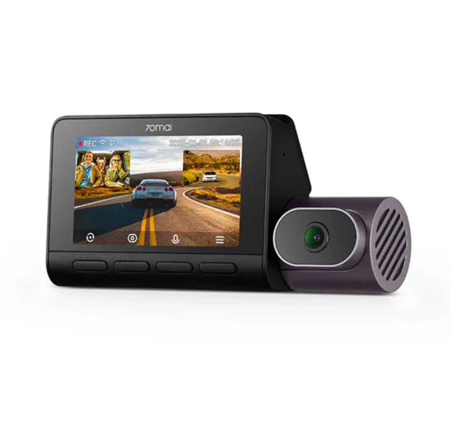 Set PREMIUM 2 camere 70mai Dash Cam 4K T800 cu 3 obiective (fata 4K, interior 1080P) + spate RC41 4K, GPS, HDR, ADAS, 256G — miniatură
