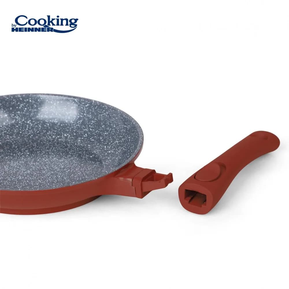 TIGAIE ALUMINIU TURNAT + CAPAC 24x4.8 CM, CALABRIA, COOKING BY HEINNER — miniatură