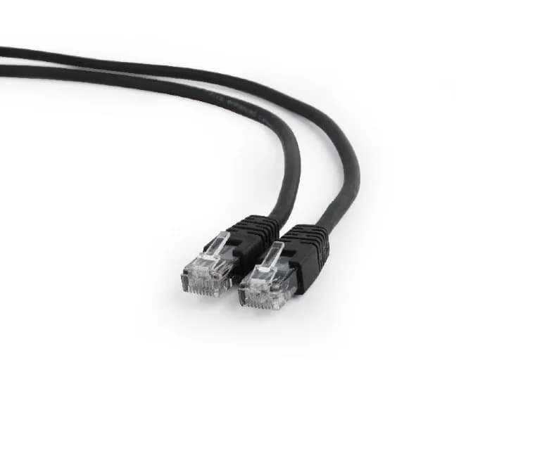 PATCH CORD UTP GEMBIRD Cat6, cupru-aluminiu, 0.25 m, negru, AWG26, "PP6U-0.25M/BK"
