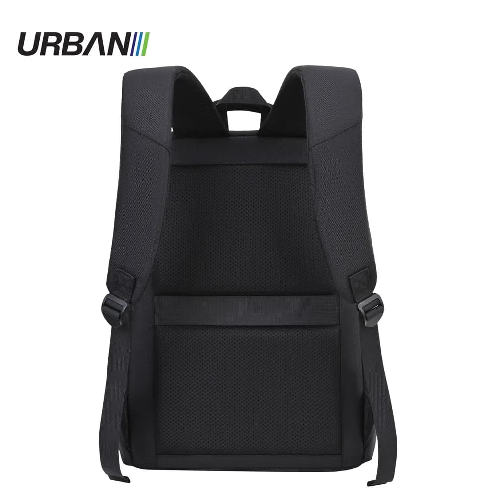 Ghiozdan compartiment laptop, URBAN BLACK, 44x31x13 cm - OFFISHOP — miniatură