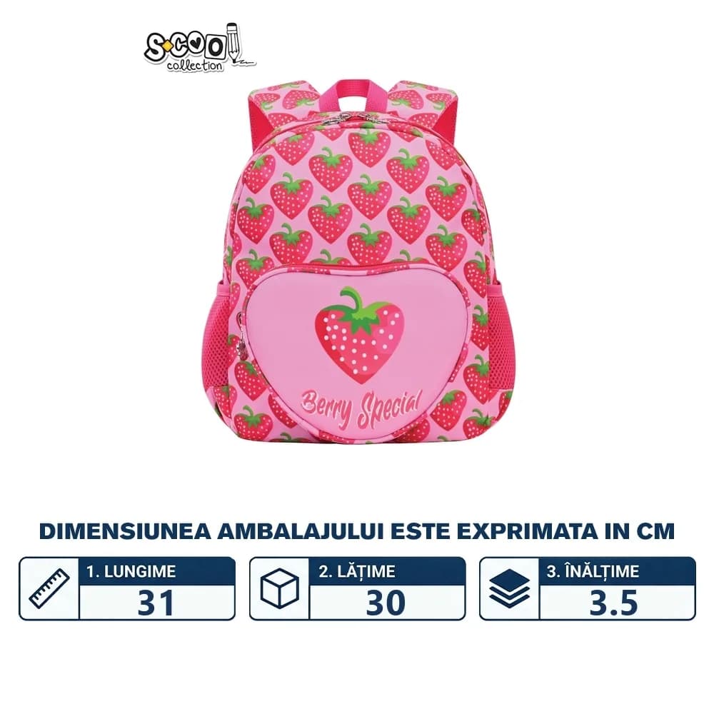 Ghiozdan gradinita, 30x24x9 cm, BERRY SPECIAL - S-COOL — miniatură