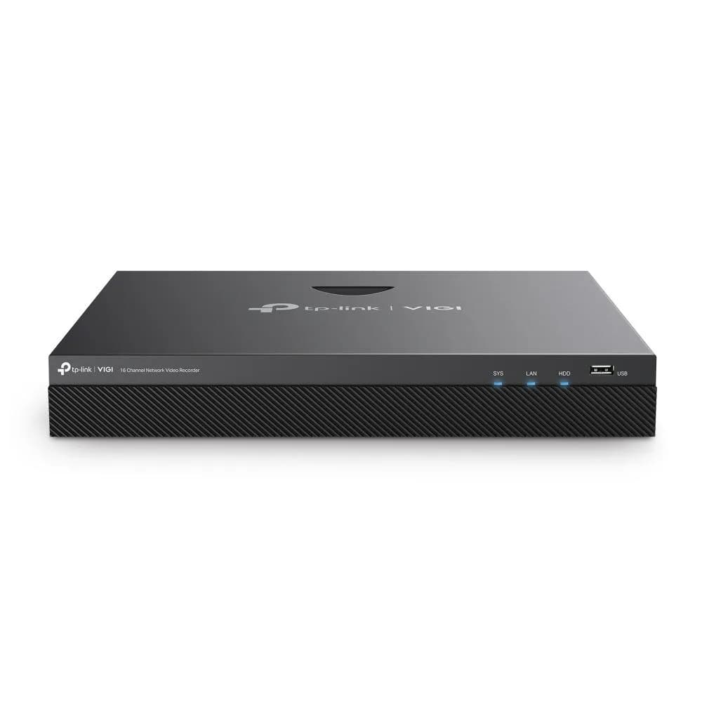 NVR TP-Link VIGI 16 canale 2016H ; 8 MP,2 SATA Interface, max 16TB(inclus), H.265+; ONVIF, detecție mișcare, linie, intruziune, persoane, vehicule etc.