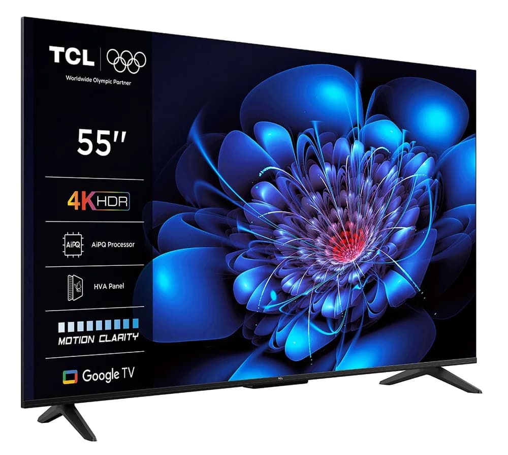 Televizor TCL LED 55P69K, 139 cm, Smart Google TV, 4K, Clasa E — miniatură