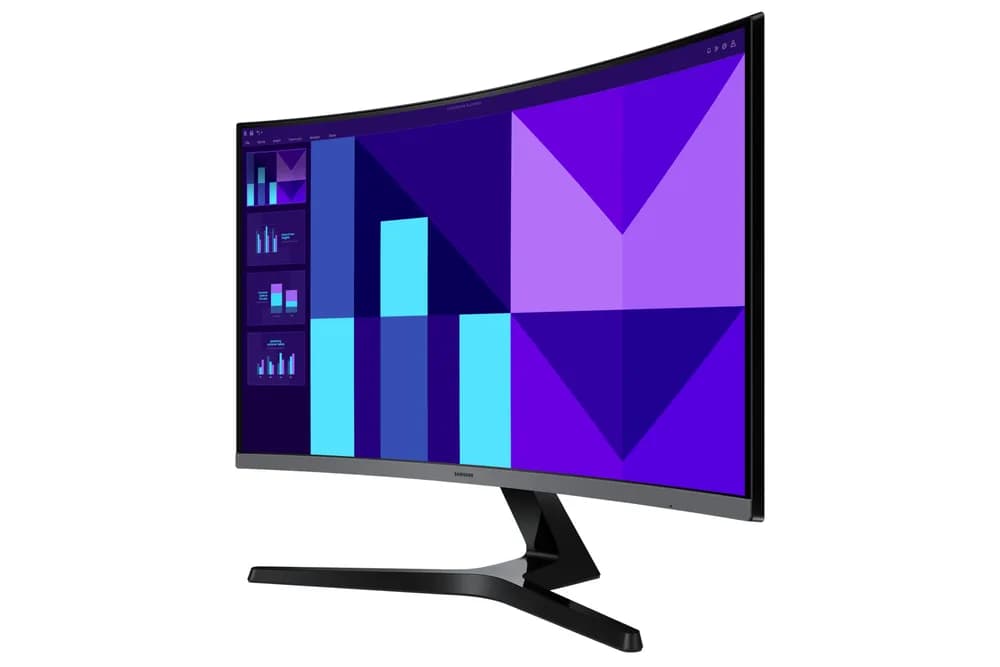 Monitor VA LED Samsung 27" LS27D390GAUXEN, Full HD (1920 x 1080), VGA, HDMI, Ecran curbat, 100 Hz, 4 ms (Negru) "LS27D390GAUXEN" — miniatură