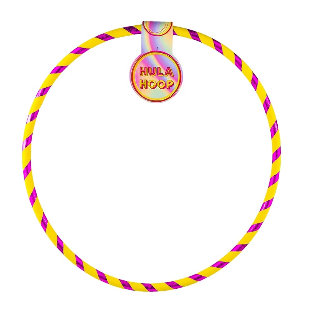 Cerc Hula Hoop, glitter, 60-72 cm, 36 buc/set — miniatură