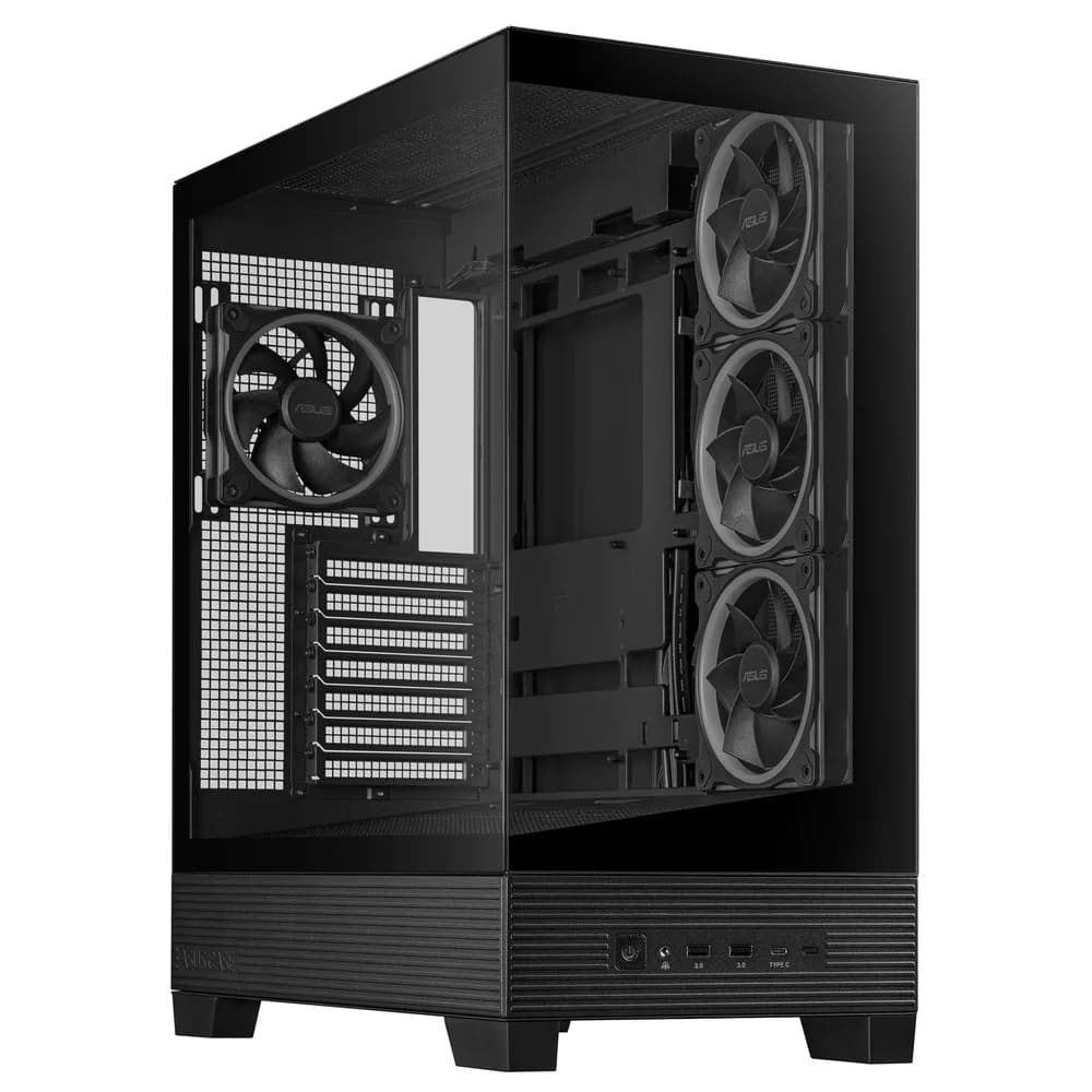 Carcasa ASUS A31 PLUS TG ARGB, Tempered Glass, Middle Tower (Negru) "90DC00R0-B19000"