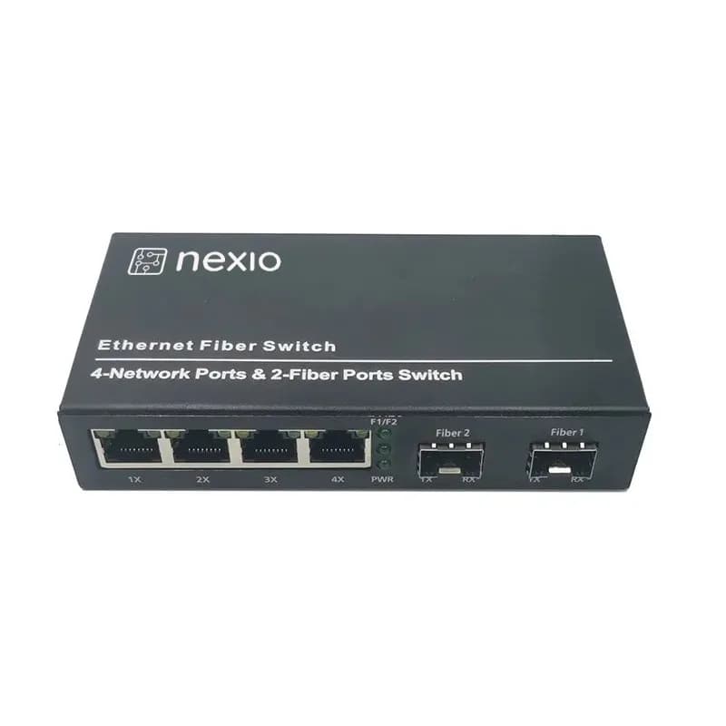 Mediaconvertor 10/100/1000M 4 port RJ45, 2 SLOT SFP - NEXIO "NX-1000N-24-SFP"