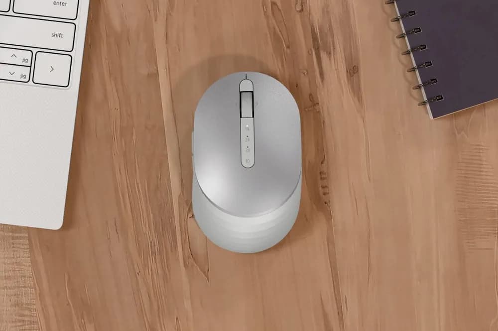 Mouse Wireless Dell MS7421W, 1600 dpi, Argintiu — miniatură