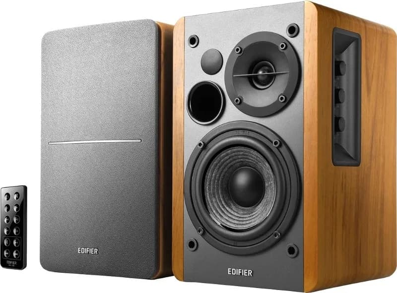 BOXE EDIFIER 2.0, RMS: 42W (2 x 21W), bluetooth, telecomanda wireless, volum, bass, treble, optical, brown, "R1280DBb"