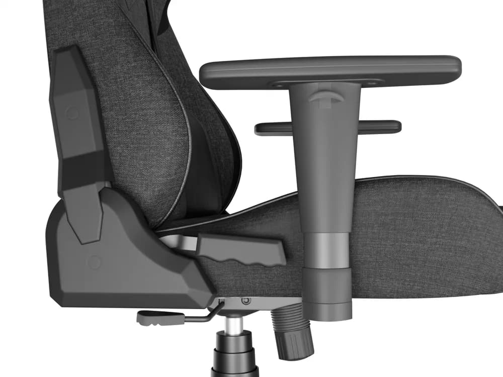 Scaun gaming Genesis Nitro 550 G2, material Synthetic PU + Textil, reglabil pe inaltime, greutate maxima suportata 150 kg, inaltime scaun reglabil 46.5 - 53.5 cm, spatar ajustabil 135°, dimensiuni roti 60mm, gri — miniatură