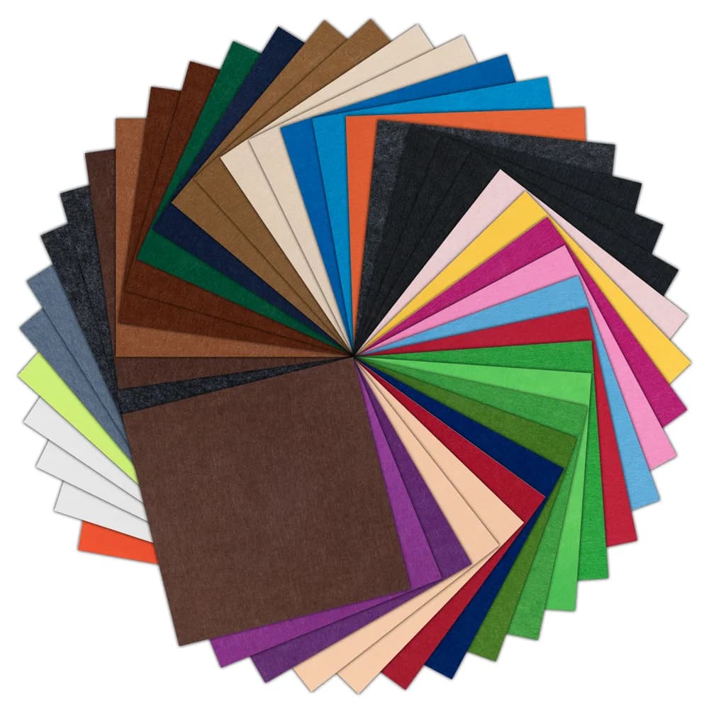 Accesoriu gravator laser LOKLiK Felt Sheet Bundle 1,0 mm – Mix Color – 42 buc