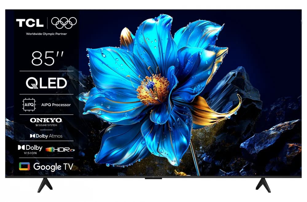 Televizor TCL QLED 85P7K, 214 cm, Smart Google TV, 4K