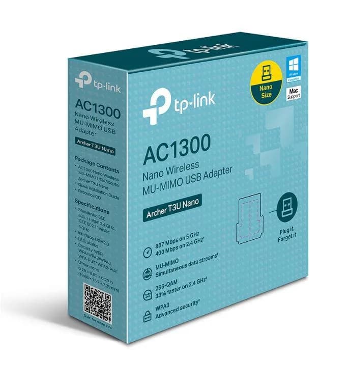 Adaptor Wireless TP-LINK Archer T3U Nano, WIFI 5, Dual Band — miniatură