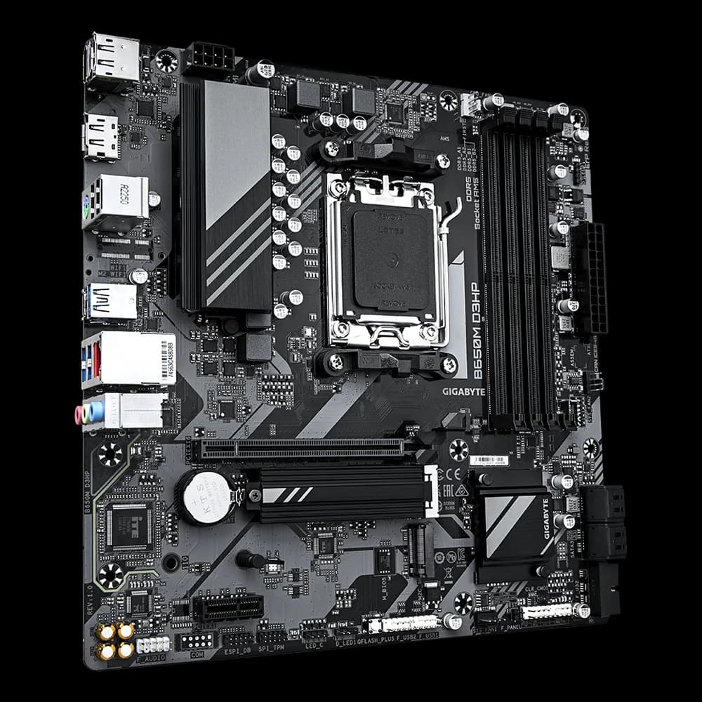 Placa de baza Gigabyte B650M D3HP, Socket AM5, DDR5, Micro-ATX — miniatură