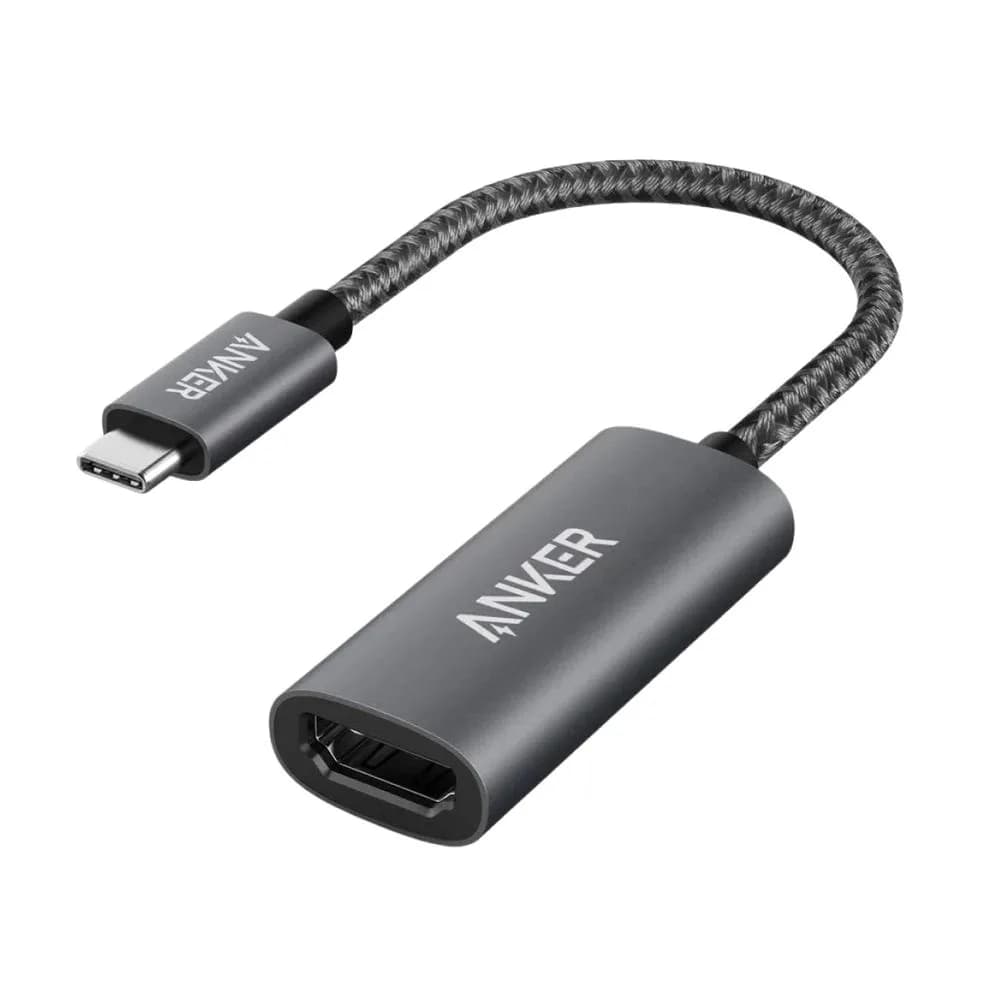 Adaptor video Anker, USB Type-C la HDMI(M), rezolutie 4K la 60Hz, PVC, negru, "A83120A2" - 194644075804