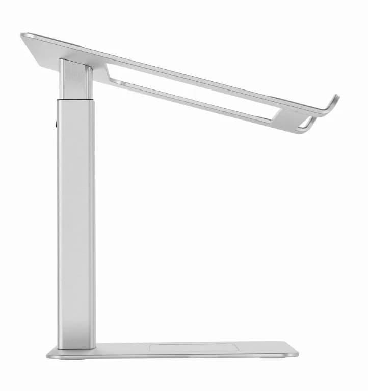 STAND GEMBIRD notebook 15.6", reglare inaltime: 225-380mm, suporta greutate: 5Kg, tampon silicon, aluminiu, silver, "NBS-D1-02" — miniatură