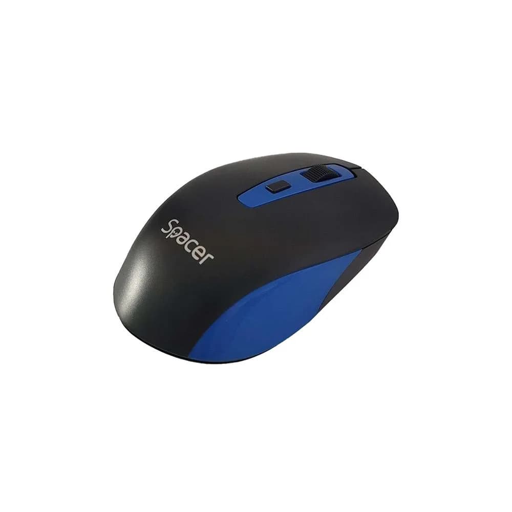 Mouse Wireless SPACER SPMO-WS01-BKBL, 1600 dpi, Multicolor — miniatură