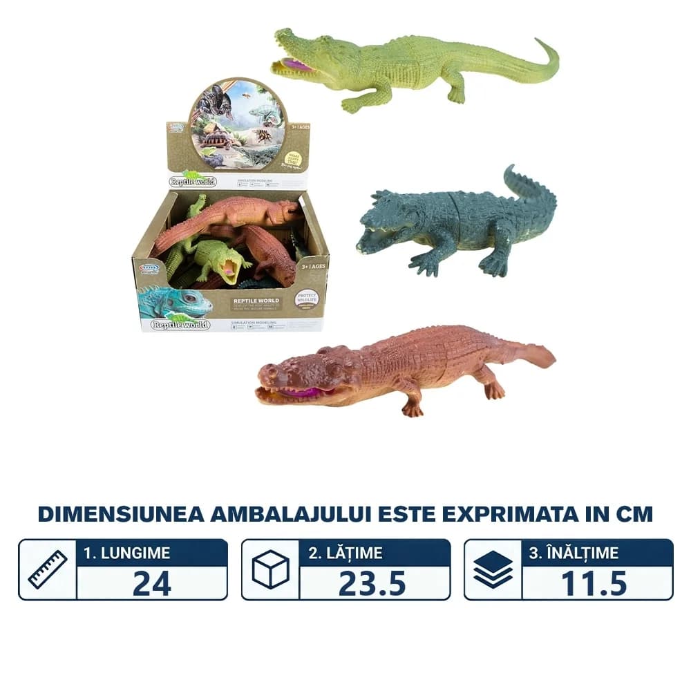 Jucarie elastica, Crocodil cu articulatii — miniatură