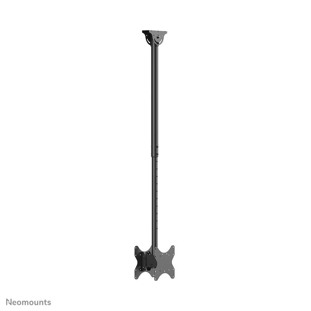 Suport TV Neomounts CL35-340BL22, VESA 200x200, pentru 2 ecrane, inaltime ajustabila 106-156 cm, capacitate 45 kg, 25° inclinare, 360° rotire — miniatură