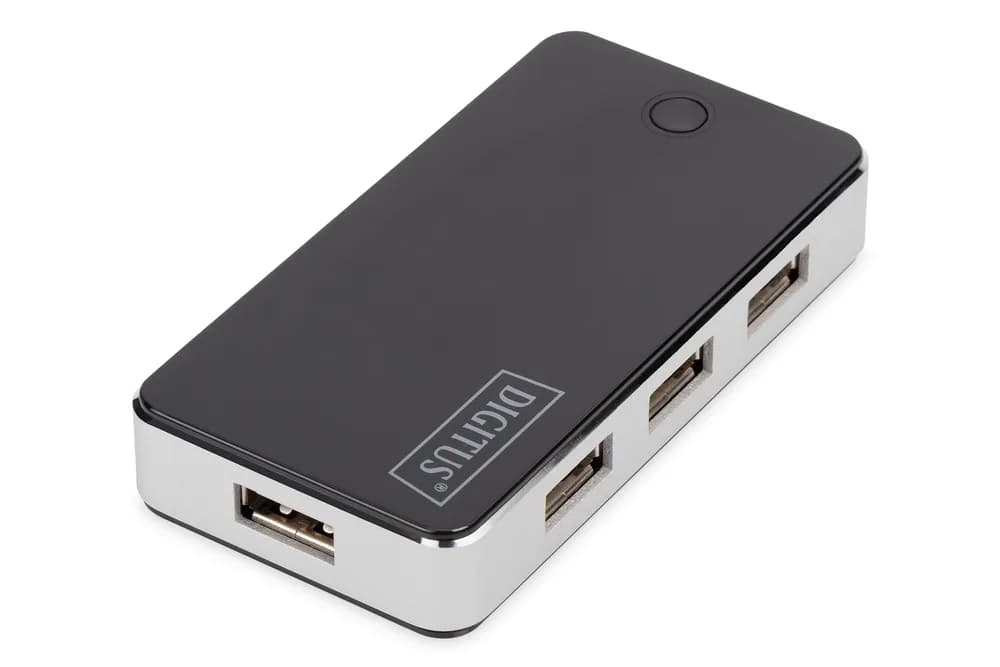 Digitus 7-Port USB 2.0 Hub Active/bk "DA-70222" — miniatură