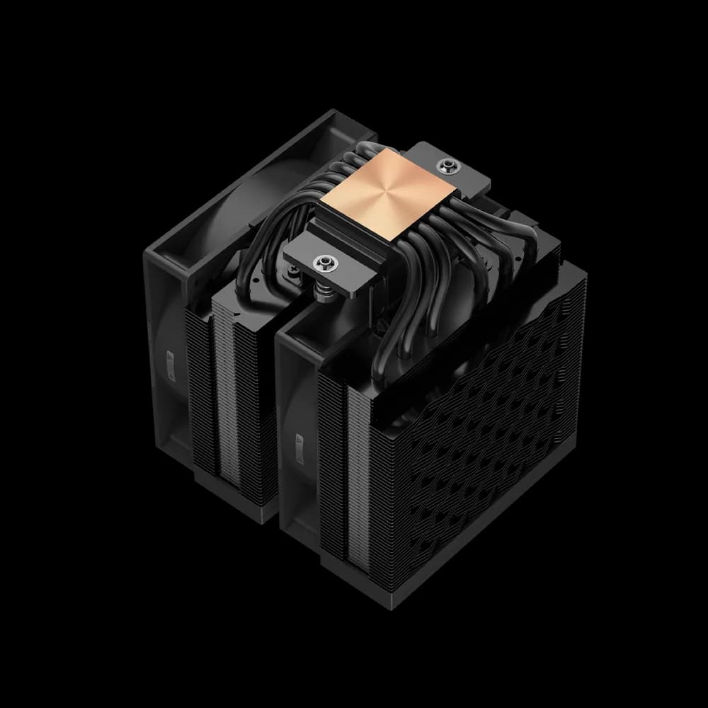 COOLER PCCooler "RT620 Pro Digital ARGB" skt. Intel si AMD, racire cu aer, vent. 2 x 120mm, 500 - 2200 rpm, 6 heatpipes, inaltime 158mm, iluminare ARGB,"RT620Pro Digital BK" — miniatură