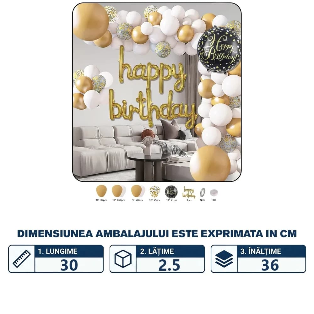Set baloane pentru arcada, 83 buc — miniatură