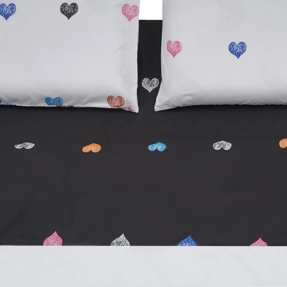 LENJERIE DE PAT KS MICROFIBRA HEARTS — miniatură