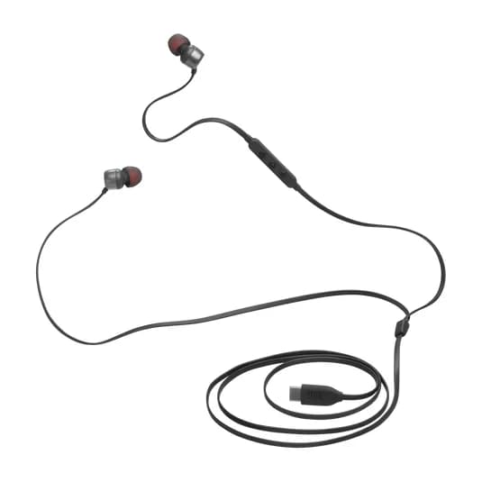 Casti In-Ear cu fir Tune 310C Pure Bass Hi-Res USB-C Negru "JBLT310CBLK" — miniatură