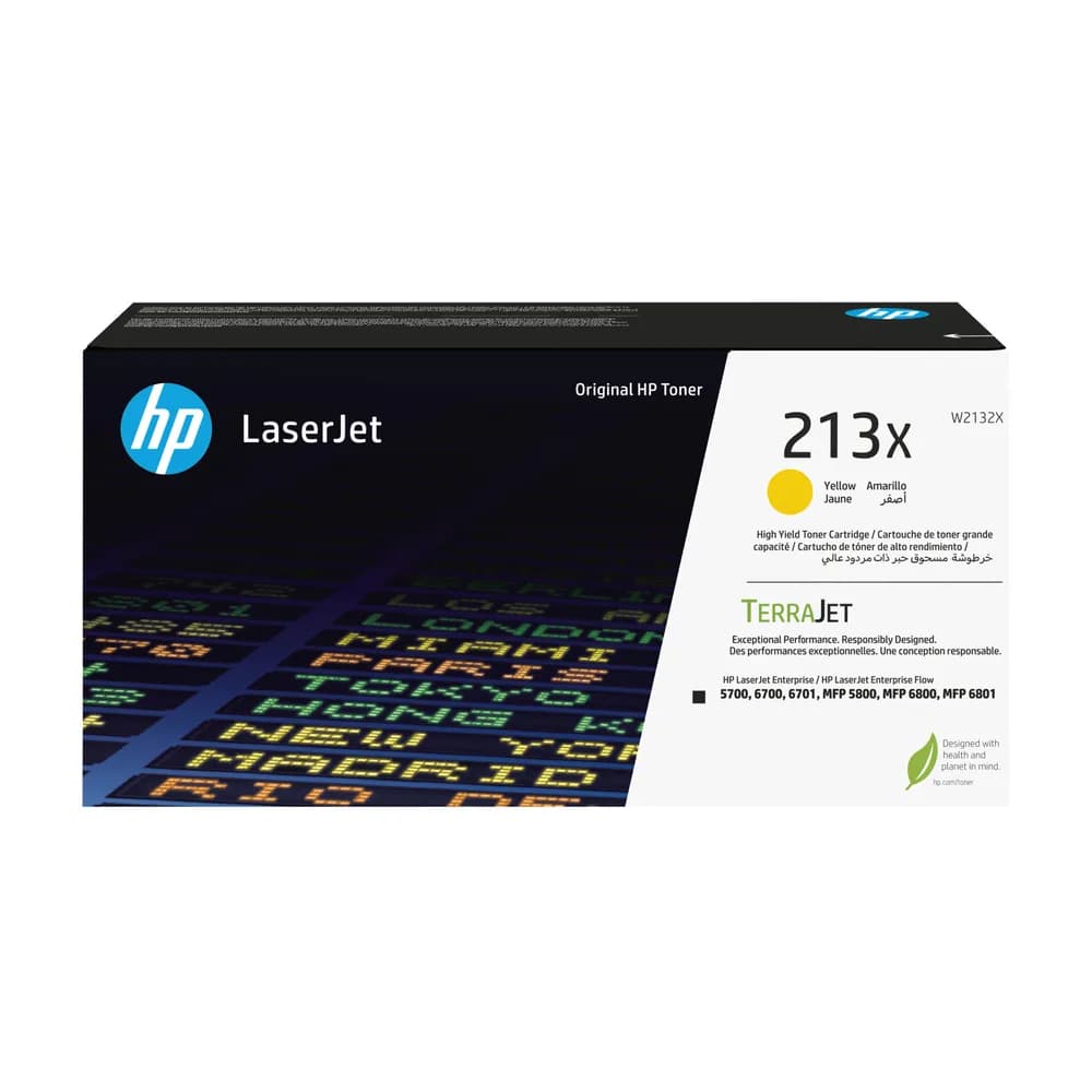 Toner Original HP Yellow, nr.213X, pentru Color LJ 5700|5800|6700|6800, 6K, incl.TV 1.2 RON, "W2132X"