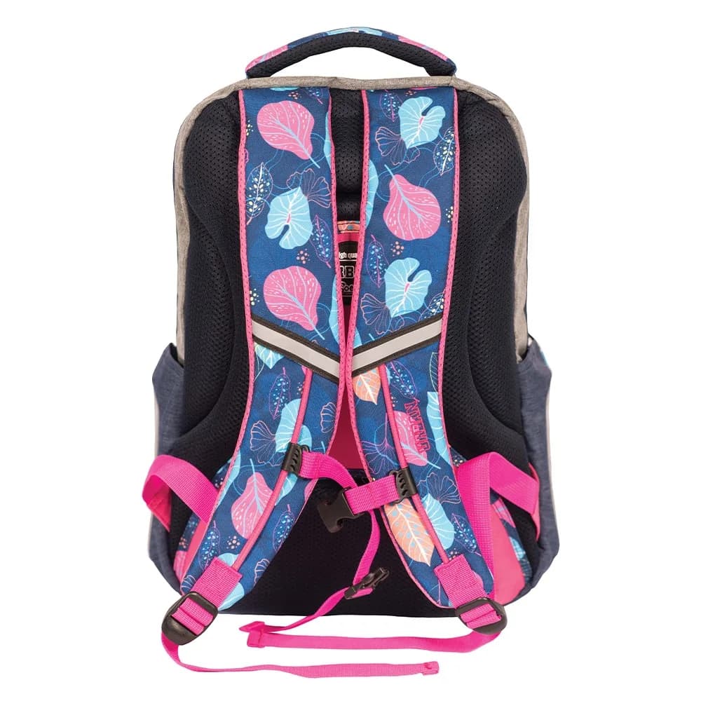 Ghiozdan anatomic, compartiment laptop, URBAN, 46x31x16 cm, FLOWERS - S-COOL — miniatură