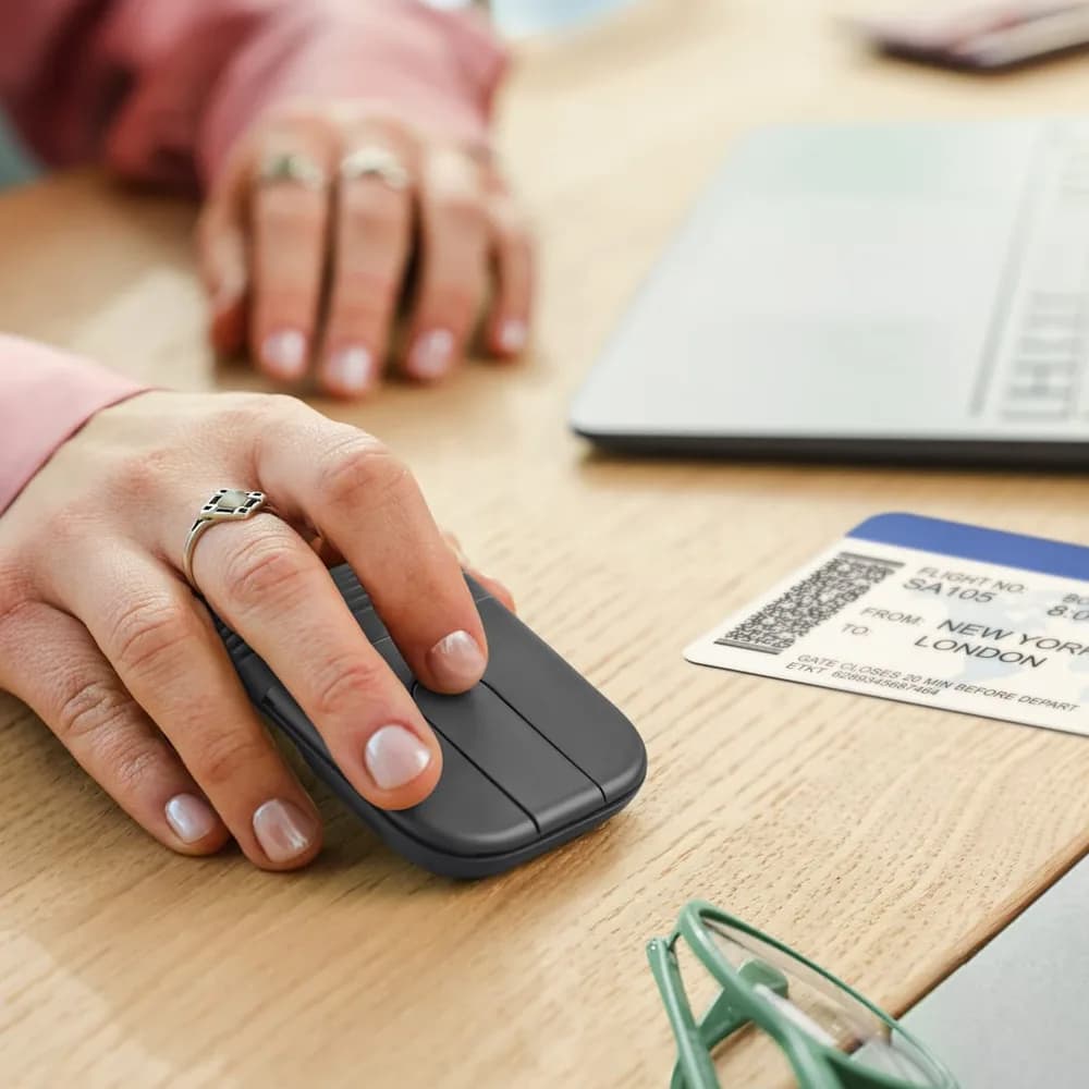 Mouse Mobi Fold for Business Negru "910-007605" — miniatură
