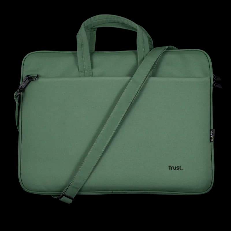 Geanta laptopuri Trust Bologna Eco 16", verde — miniatură
