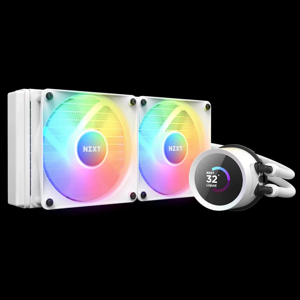 Cooler NZXT "Kraken 240 RGB", skt universal, racire cu lichid, ventilator 120 mm x 2, 1800 rpm, iluminat RGB, "RL-KR240-W1"