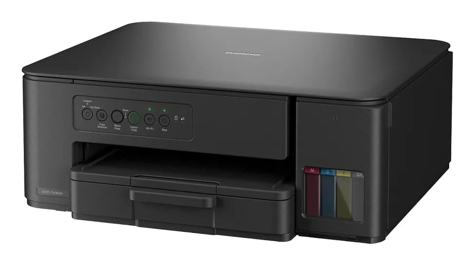 Multifunctional Inkjet CISS Color brother DCP-T430W, A4, Functii: Impr.|Scan.|Cop., Viteza de Printare Monocrom: 16ppm, Viteza de printare color: 9ppm, Conectivitate:USB|WIFI, Duplex:Nu, ADF:Nu(incl.TV 11lei) "DCPT430WYJ1" — miniatură