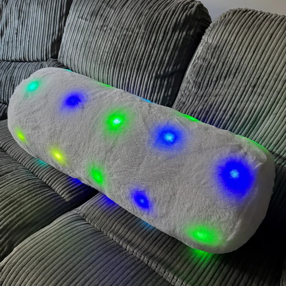 Pernă Cilindrică LED – Alb — miniatură