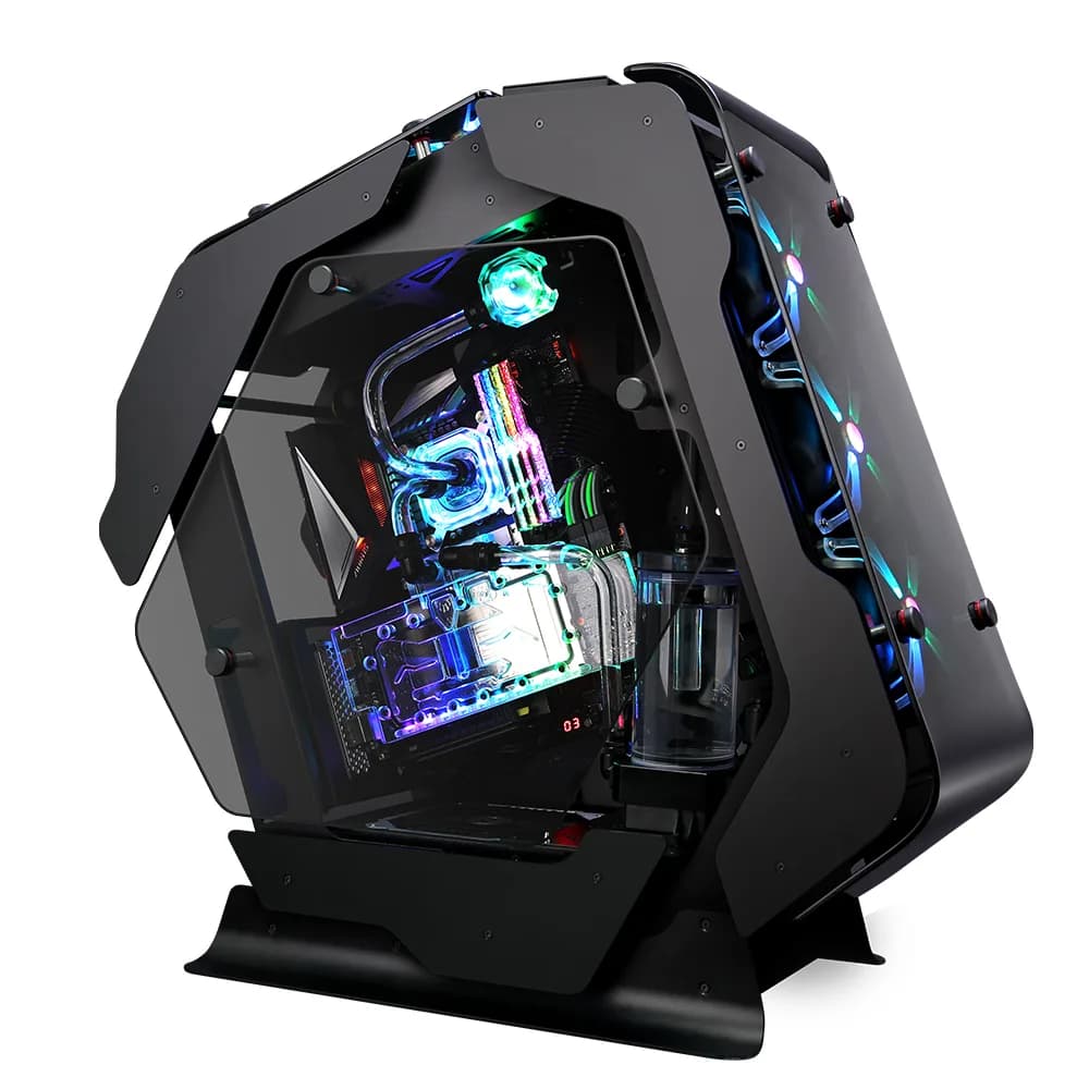 CARCASA Zalman "Z-Machine", middle tower, gaming, fara sursa, 5xfan inclus, USB Type-C x 1, USBx4, audio+mic, 7 sloturi expansiune, negru, "Z-Machine 500"