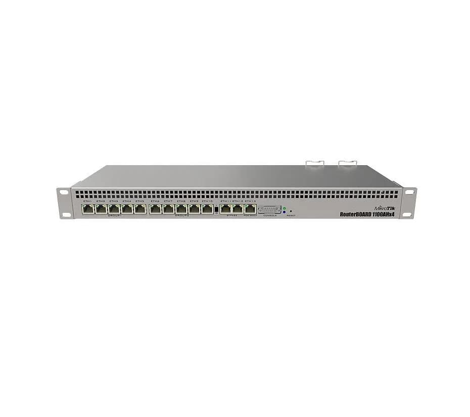 MIKROTIK ROUTER 13LAN GB 1GB DUAL PSU "RB1100AHX4"