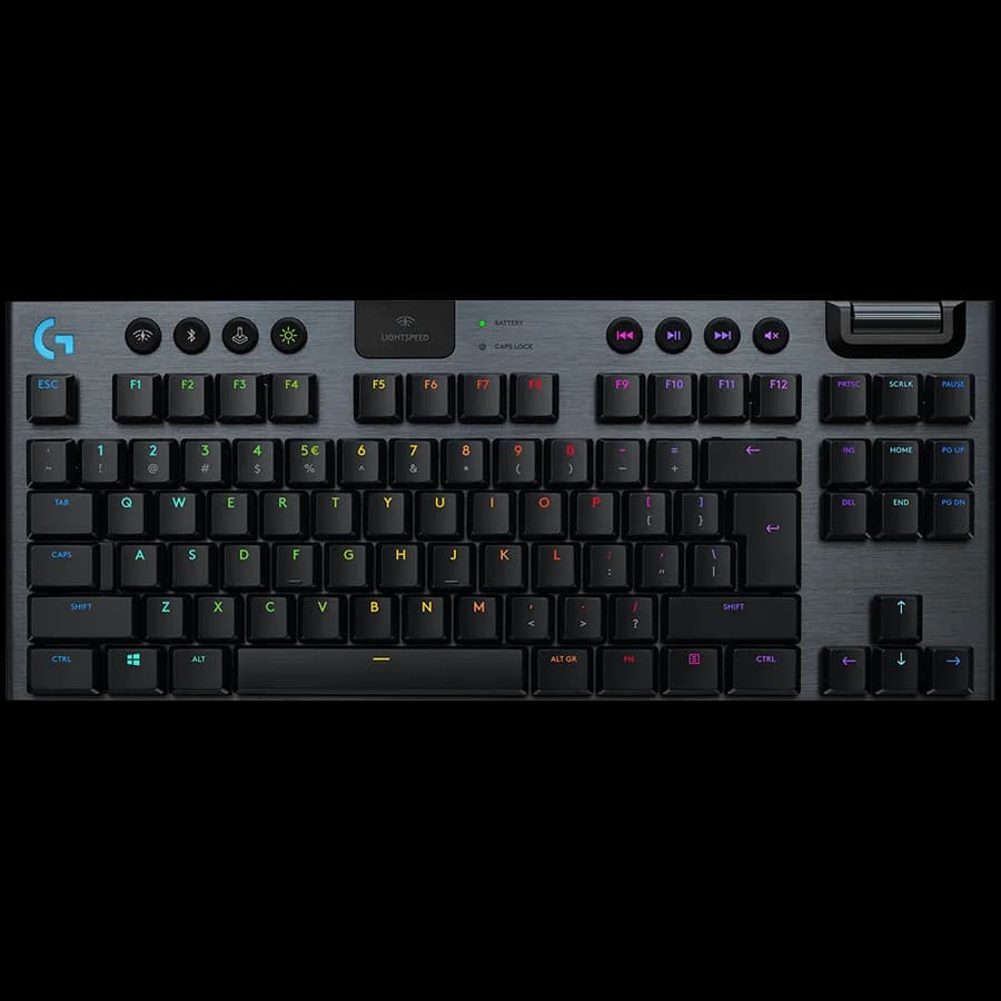 LOGITECH G915 X LIGHTSPEED TKL Wireless Gaming Keyboard - BLACK - US INTL - 2.4GHZ/BT - EMEA28i-935 - LINEAR "920-012747"