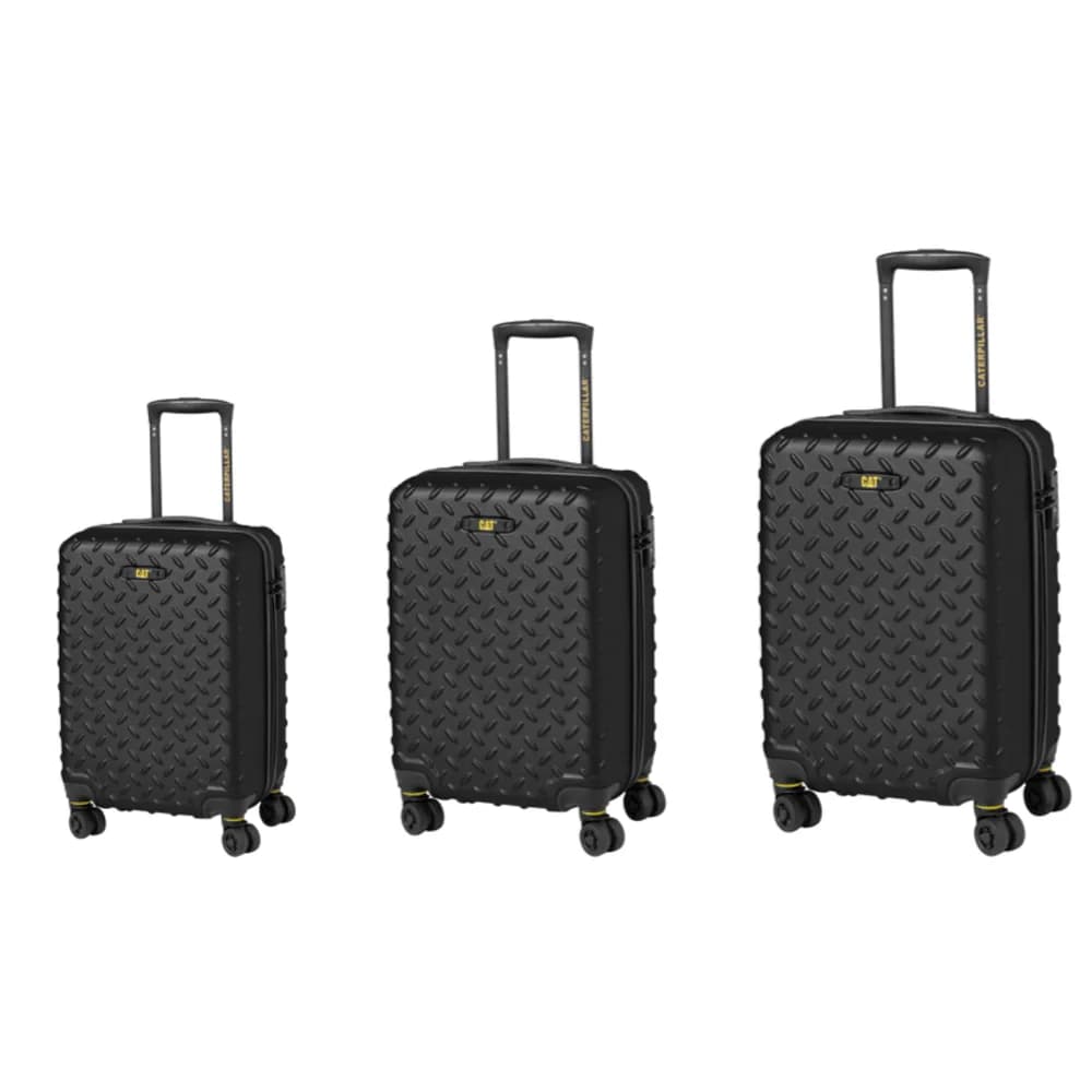 Set 3 Trolere CATERPILLAR Industrial Plate 35L, 59L, 92L, ABS - negru "CAT-83688-01"