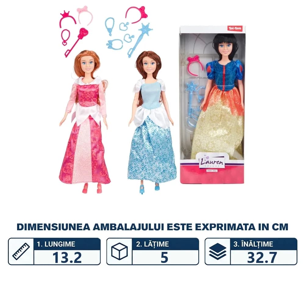 Papusa printesa, cu accesorii - Toi-Toys — miniatură