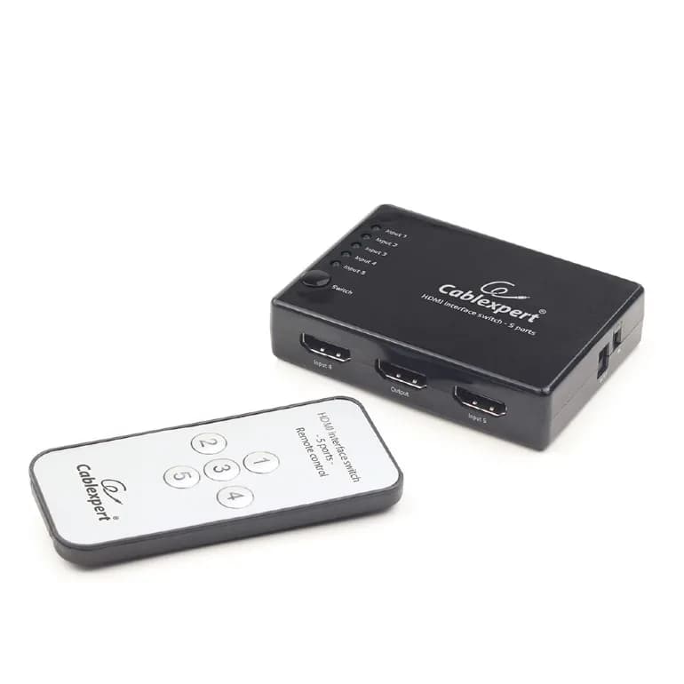 SWITCH video GEMBIRD, switch 5 device la 1 Monitor, conector 1: HDMI (M) x 5; conector 2: HDMI (M), "DSW-HDMI-53"
