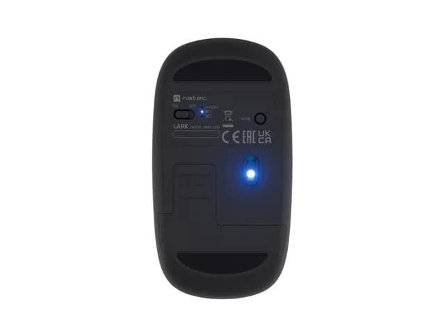 Mouse Wireless Natec Lark, 4000 - 4800 dpi, Negru — miniatură