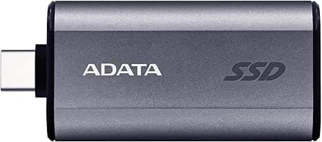 SSD EXTERN ADATA, USB Type-C, 500 GB, scriere 1050 MB/s / citire1000 MB/s, metalic "SC750-500G-CCBK"