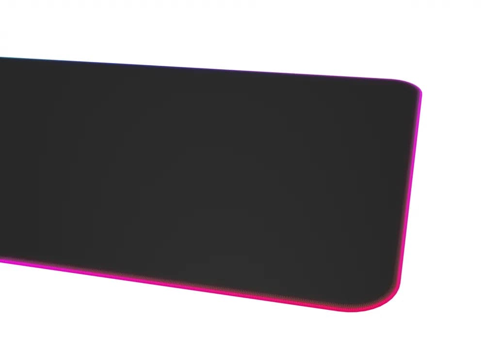 Mousepad Genesis Boron 500 XXL, iluminare RGB, material cauciuc + textil, dimensiuni 800x400x4 mm, negru — miniatură