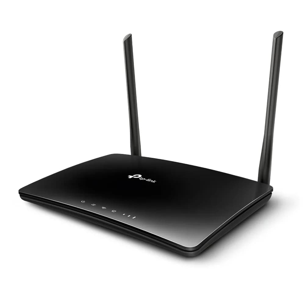 ROUTER TP-LINK wireless. 4G LTE (desktop), 750Mbps, 3 porturi 10/100Mbps + 1 WAN/LAN, AC750, Dual Band slot SIM 4G LTE "Archer MR200" — miniatură