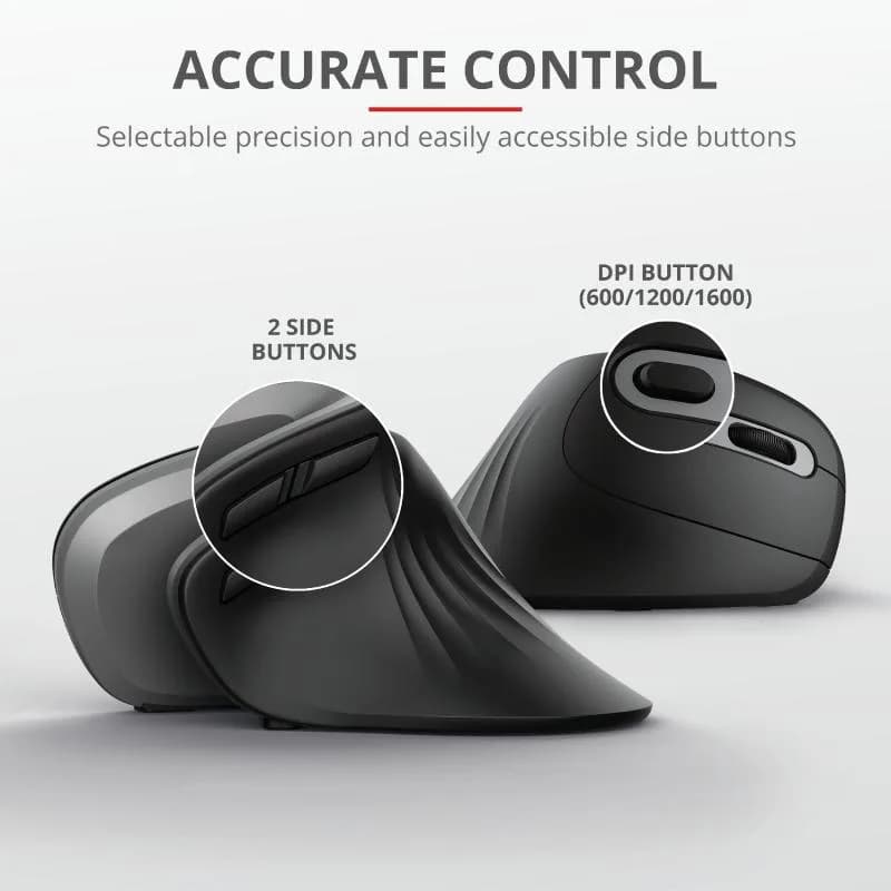 Mouse Wireless Trust Verro, 1600 dpi, Multicolor — miniatură