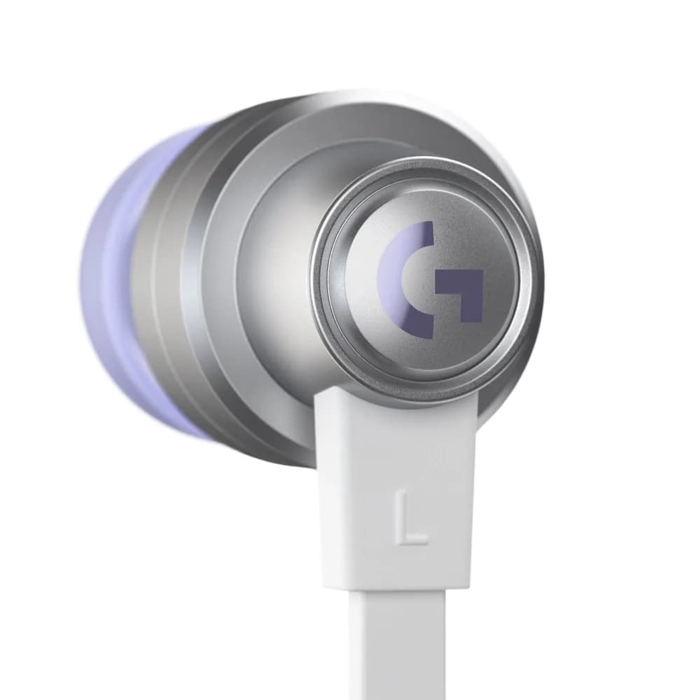 LOGITECH G333 Gaming Earphones - WHITE - 3.5 MM - EMEA, "981-000930" — miniatură