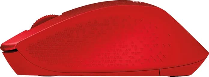 MOUSE LOGITECH, "M330 Silent", PC sau NB, wireless, 2.4GHz, optic, 1000 dpi, butoane/scroll 3/1, rosu, "910-004911" — miniatură